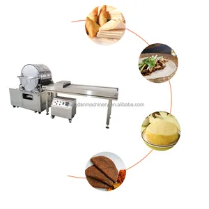 commercial gas electric spring roll wrapper sheet injera enjera crepe making machine mille crepe maker