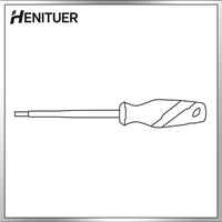 Tournevis à fente isolé de qualité industrielle HENITUER F8070, tournevis plat isolé multifonctionnel pour la maison