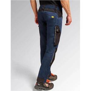 DIADORA UTILITY - 702.180800-C4725/4XL Pantalon de performance extensible à matériaux mixtes PANTALON DE TRAVAIL noir/bleu profond - Product Image 3