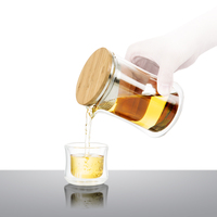 SAMADOYO – Nouveaux ensembles de thé en verre borosilicate transparent, écologiques et personnalisables, avec couvercle et chauffe-tasse, de haute qualité