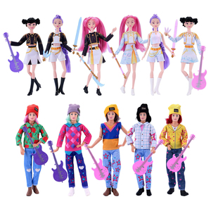 <span class=keywords><strong>SY</strong></span> Demon Hunter Girl Group <span class=keywords><strong>Doll</strong></span> K-pop Ensemble de trois figurines, poupées en vinyle pour enfants, jouets réalistes, vente en gros - Product Image 3