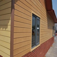 Panneaux muraux en WPC à grain de bois naturel, écologiques, imperméables, en composite bois-plastique, pour revêtement mural extérieur