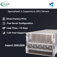 Serveur GPU Supermicro AS 8125GS TNHR 8U prenant en charge les cartes graphiques HGX H100 H200 8GPU avec NVSwitch, 24 emplacements DIMM, serveur GPU HGX H13 8U