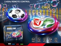 Voiture à bulles RC en forme de ballon de football avec musique et lumières, véhicule acrobatique à rotation 360°, machine à bulles automatique pour enfants, jeu d'extérieur