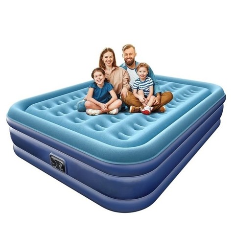 Double Single Size Eco-Friendly Waterproof Family Hiking Camping Kids Sensitive Users Inflatable Air Bed Mattress