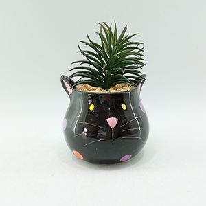 Petits pots en céramique blanc mat avec finition émaillée Intérieur Extérieur Maison Jardin Décor Fleurs Succulentes Plantes Vertes Bonsaï Table - Product Image 2