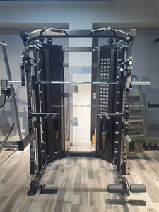 Equipo de fitness Todo en uno Polea de cable Entrenamiento de funciones múltiples Smith Power <span class=keywords><strong>Rack</strong></span> <span class=keywords><strong>con</strong></span> pila de peso DY = 6000E - Product Image 2