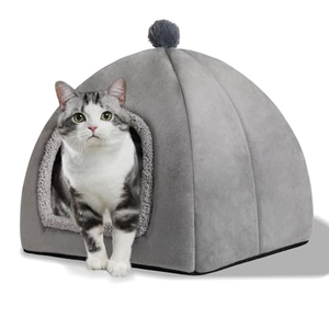 Fashion Designer Factory Custom Memory Foam Pet <b>Cat</b> Cave <b>Bed</b> Luxury Memory Foam Small Dog Cave <b>Bed</b> Cage Waterproof Portable - Product Image 1
