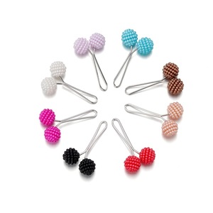 Hair <b>Clips</b> Bumpy Lychee Design Plastic Steel Needle Candy Colors Daily Use Pin Buckle JEBH0003 - Product Image 1