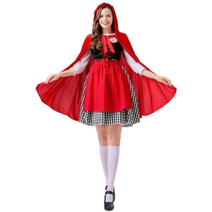 Conjunto de disfraz de Caperucita Roja para mujer adulta, disfraz de Halloween, disfraz de fiesta, traje de juego de rol - Product Image 5