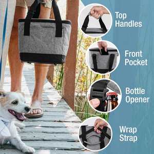 Insulated Cooler Bag Leakproof Soft Folding Cooler for Beach, Travel Insulated Lunch Bag - Product Image 4