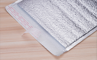 Feuille d'aluminium jetable en mousse epe argentée à bulles métalliques, glacière isotherme thermique, sac de doublure pour aliments