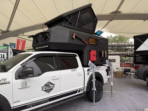 Camper 4x4 moderne pour pick-up - Camper léger, imperméable, extensible <span class=keywords><strong>et</strong></span> pliable <span class=keywords><strong>avec</strong></span> capacité pour 4 personnes, <span class=keywords><strong>caravane</strong></span> tout-terrain mobile - Product Image 2