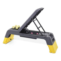 Plataforma de escalonamiento aeróbico ajustable profesional superficie antideslizante ejercicio físico paso a paso entrenamiento de rehabilitación aeróbica