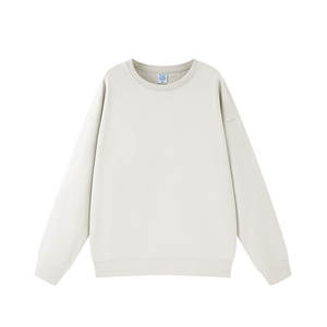 Logo personnalisé solide de haute qualité vêtements d'automne lourd 100% coton sweat 400GSM français éponge surdimensionné unisexe pull hommes - Product Image 4