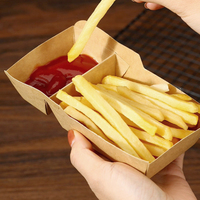 Boîtes d'emballage alimentaire jetables biodégradables en papier kraft personnalisées pour bento, repas à emporter et brunch, à prix fabricant
