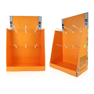 Espositore da banco pieghevole moderno in cartone per <span class=keywords><strong>snack</strong></span> per bambini, promozione da tavolo PDQ - Product Image 1