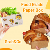Boîtes à lunch rigides en carton ondulé personnalisées, adaptées aux sushis, revêtement UV, gaufrage, fermeture magnétique pour l'emballage alimentaire de la restauration