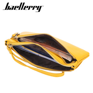 กระเป๋าสตางค์แบบคล้องมือสำหรับผู้หญิง Baellerry ขนาด 7 นิ้ว ทำจากหนัง PU พร้อมช่องใส่โทรศัพท์แบบสัมผัสหน้าจอ มีสายคล้องมือ สีพื้น - Product Image 2