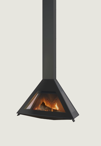 Cheminée suspendue moderne à flamme réelle, verre transparent, chauffage de villa, poêle à <span class=keywords><strong>bois</strong></span> autoportant, <span class=keywords><strong>insert</strong></span> en plaque d'acier - Product Image 5