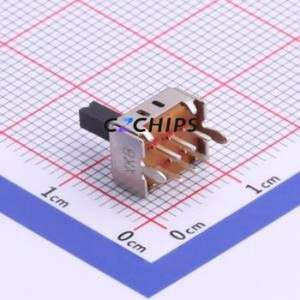 SS22D03L6 Slide Switch Through hole Component (THT) Switch Double Pole Double Throw Rectangle Pin Header PC Pin 8.6mm - Product Image 1