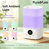 Diffuseur d'arômes à remplissage par le haut pour chambre à coucher, 3L pour grande pièce, facile à remplir et à nettoyer, humidificateur silencieux à brume froide pour la maison et la chambre de bébé