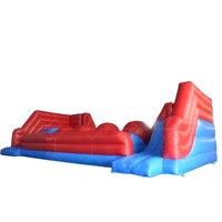 Jeux de parcours d'obstacles gonflables Wipeout Bouncer-Big Jumper Balls Wipeout Challenge Red Ball Game