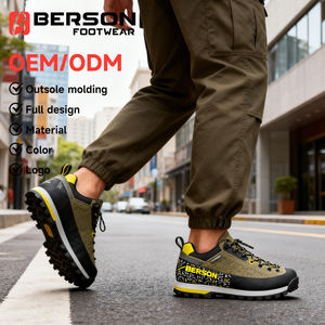 Nouveaux produits OEM ODM personnalisés, chaussures de <span class=keywords><strong>randonnée</strong></span> unisexes, toutes saisons, imperméables, en daim et en mesh, coupe <span class=keywords><strong>basse</strong></span>, antidérapantes, semelle en caoutchouc EVA - Product Image 2