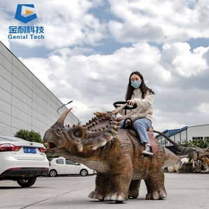 Productos Para <span class=keywords><strong>Parque</strong></span> De <span class=keywords><strong>Animales</strong></span> Al Aire Libre Coche De Dinosaurio Animatrónico Andante Para Montar En Venta - Product Image 1