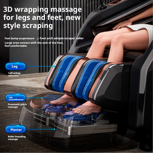 Lujo 3D eléctrico gravedad cero cuerpo completo estiramiento masaje AI calor inteligente sofá Robot manos largo SL pista silla de masaje - Product Image 3