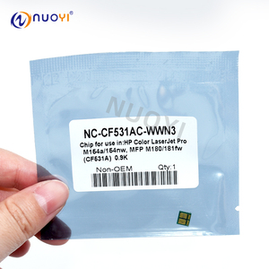 Chip de tóner Compatible Nuoyi para HP <span class=keywords><strong>CF530A</strong></span> CF531A CF532A CF533A Color LaserJetPro M154a 154nw MFP M180 181fw 154 180 181 piezas - Product Image 3