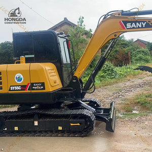 99% nouvelle pelle d'occasion originale Sany SY55C Pro 5.5Ton mini pelle sur chenilles SY55C SY60C SY95C de haute qualité pour la vente à bas prix - Product Image 5