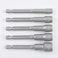 Embout hexagonal magnétique 65 mm à finition naturelle, embout à écrou, entraînement 1/4 po, qualité industrielle, vente directe usine pour achat en gros