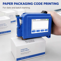 Imprimante jet d'encre compacte 245g pour carton, papier kraft, sac, bouteille, verre, métal, bois, céramique, date, lot, code QR, code-barres