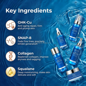 Set de Cuidado de la Piel con Péptidos de Cobre Azul GHK-Cu de Marca Privada, <span class=keywords><strong>Kit</strong></span> Facial Antienvejecimiento SNAP-8, Set de Crema y Tónico Reafirmante y Antiarrugas - Product Image 2