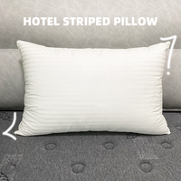 Oreiller d'hôtel en peluche à maintien optimal, facile d'entretien, avec deux options de fermeté et certifications de sécurité pour un sommeil réparateur