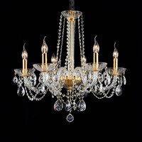 Lustre en cristal de luxe, style européen, moderne, pour salon, salle à manger, hôtel, hall, lampes décoratives élégantes