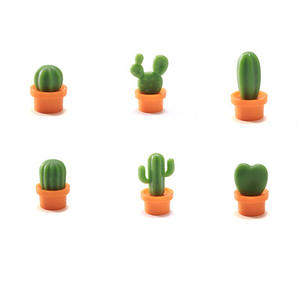 Imán 3D de Cactus para Nevera, Mini Imanes Fuertes Adorables en Forma de FunShaped para Calendario de Oficina, Refrigerador, Artesanías Magnéticas Coloridas - Product Image 1