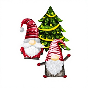 Paño de Cocina de Algodón EXCELSA Gnomo Friends, 50x70 cm, Estampado de Dibujos Animados, Rectangular, Lavable a Máquina, India - Product Image 1