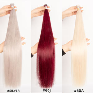 <span class=keywords><strong>Haohao</strong></span> Cheveux Invisible Cousu Trame 20 22 24 26 28 Pouces Double Dessiné Blonde Remy Extension Européenne Genius Trame Extensions de Cheveux - Product Image 5