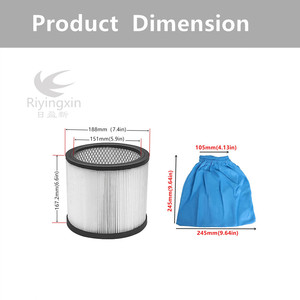 Filtro de Cartucho para Aspiradora, Filtro HEPA, Bolsa para Polvo, para Aspiradora 1500 D5 <span class=keywords><strong>LIDL</strong></span> IAN 304887, Repuestos y <span class=keywords><strong>Accesorios</strong></span> - Product Image 2