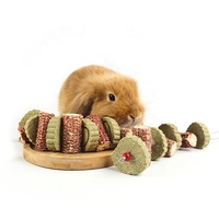 Untuk Dijual Kelinci Mengunyah Kelinci Alami Mainan Molar Chinchilla Guinea Pig Hamster Tupai Gerbil Mengunyah Persediaan Camilan Hewan Peliharaan