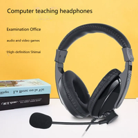 Casque filaire supra-auriculaire ANC JT1688 3,5 mm pour l'enseignement en ligne, la musique, le bureau, l'ordinateur, prise simple/double, Hi-Fi, vente en gros