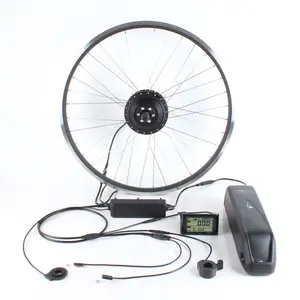 36v 250w 350w 500w Kit di conversione bici elettrica con motore mozzo con ingranaggio impermeabile di alta qualità per bicicletta con batteria