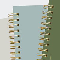 Journal scolaire en gros A5 200 pages cahier à spirale personnalisé minimaliste à vendre