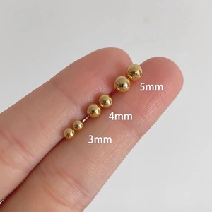 Pendientes Minimalistas <span class=keywords><strong>de</strong></span> Acero Inoxidable con Circonita para Mujer, Clásicos, con Cuentas, Exquisitos, Versátiles, Estilo Japonés y Coreano - Product Image 4