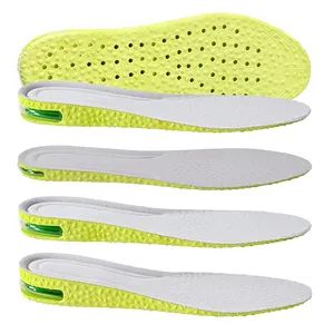 1.5/2.5/3cm Height Increase Insoles Air Cushion Shock Absorption PVC Shoe Cushion Pad Soft Breathable Insole For Men Women