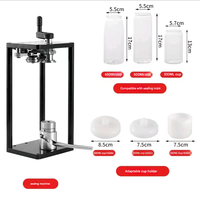 Boîtes en plastique transparentes à ouverture manuelle avec couvercle à anneau pour eau, café, lait, soda, jus, boissons gazeuses, eau minérale, tequila, thé