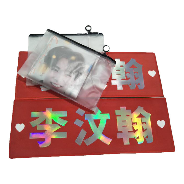 Custom Suede Kpop Slogan with Reflective - Quick-Dry Towel