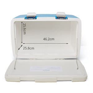 Glacière portable rigide isolée <span class=keywords><strong>Pinnacle</strong></span> Eskimo Large 28L/30L/33L à rayures rétro pour le camping et le stockage des aliments - Product Image 3